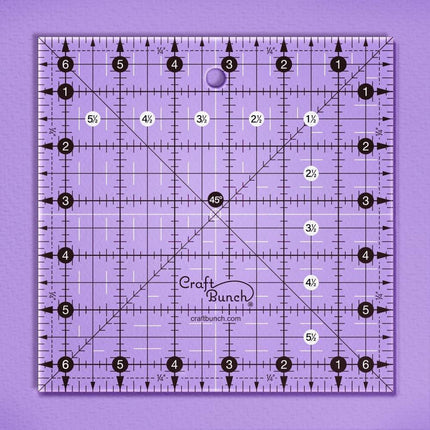 Craft Bunch - Non-Slip Square Quilt Template Rulers - Multiple Sizes