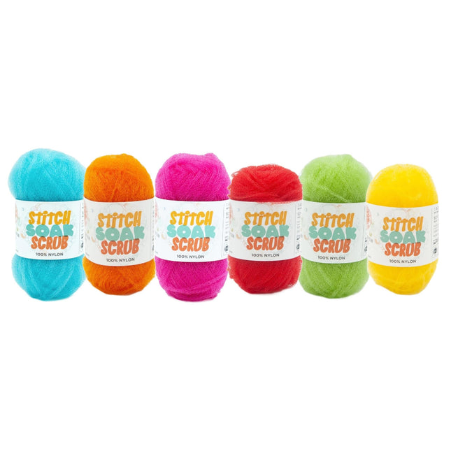 Lion Brand Yarn - Stitch Soak Scrub - 6 Color Assortment (Neon)