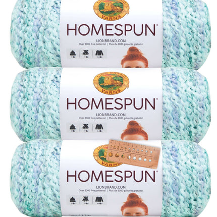 Lion Brand Yarn - Homespun - 3 Pack