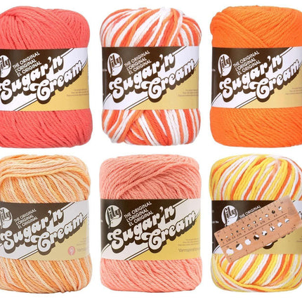 Lily Sugar 'n Cream Yarn Assortment - 100% Cotton (Creamsicle)