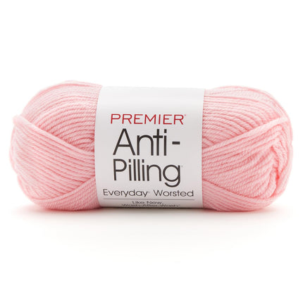Premier Yarns Anti-Pilling Everyday Worsted Yarn 3-Pack with Gauge Tool, 100% Acrylic Medium #4 Weight Skeins for Crochet and Knitting Baby Blankets, 540 Yds (Pumpkin)