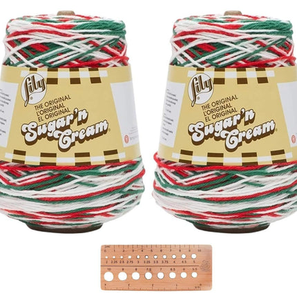 Lily Sugar 'n Cream Cotton Yarn - 2 Cones