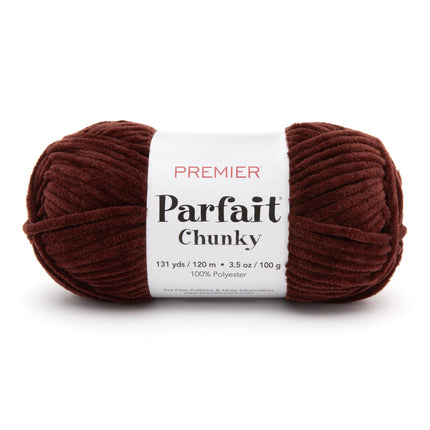Premier Yarns Parfait Chunky Chenille Yarn - 3 Pack with Tapestry Needles, Super Bulky #6, Oeko-TEX Certified, 131 Yards Each (Parent)
