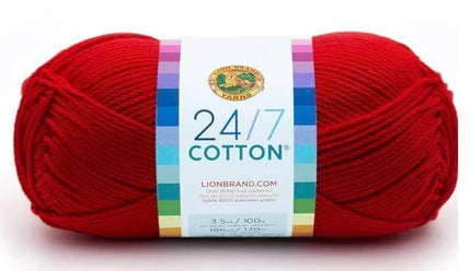 Lion Brand Yarn - 24/7 Cotton - 6 Skein Assortment (Autumn)