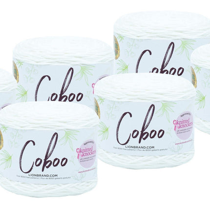 Lion Brand Yarn - Coboo -6 Pack with Pattern Cards