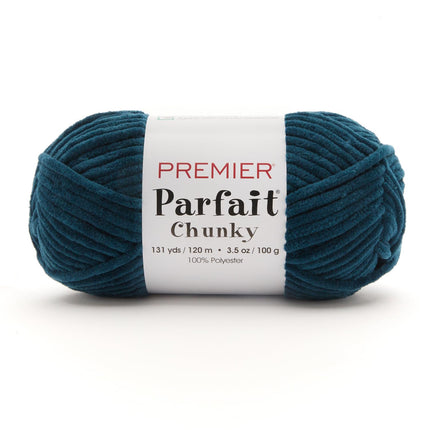 Premier Yarns Parfait Chunky Chenille Yarn - 3 Pack with Tapestry Needles, Super Bulky #6, Oeko-TEX Certified, 131 Yards Each (Parent)