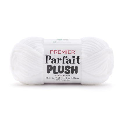Premier Yarns Parfait Plush Thicker Super-Bulky 3-Pack with Tapestry Needles, 100% Polyester #6 Weight Skeins for Crochet Amigurumi and Soft Toys, 522 Yds