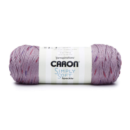 Caron Simple Soft Speckle Yarn - 3 Pack with Pattern Cards in Color (Snapdragon)