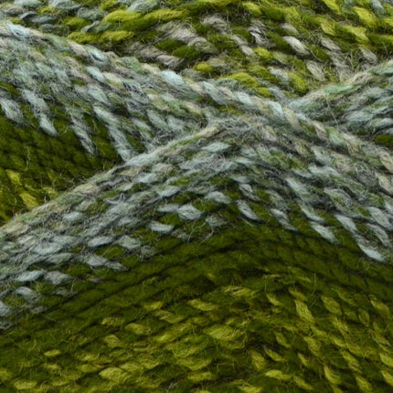 Premier Yarns Puzzle Bulky Yarn 3-Pack with Gauge Tool, 100% Acrylic Soft Self-Striping #5 Weight Craft Cakes for Crochet Sweaters and Blankets, 984 Yds Total