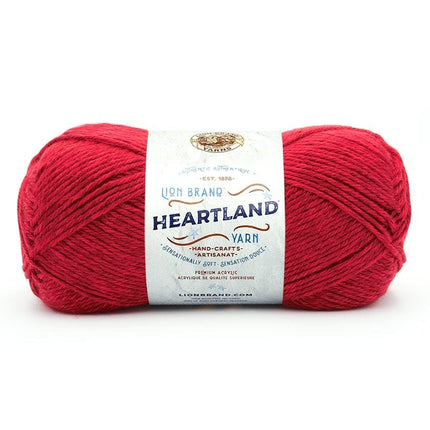 Lion Brand Yarn - Heartland - 6 Skein Assortment with Needle Gauge - Parent