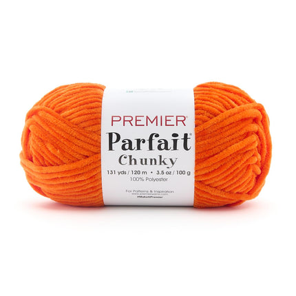 Premier Yarns Parfait Chunky Chenille Yarn - 3 Pack with Tapestry Needles, Super Bulky #6, Oeko-TEX Certified, 131 Yards Each (Parent)