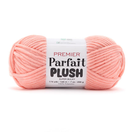Premier Yarns Parfait Plush Thicker Super-Bulky 3-Pack with Tapestry Needles, 100% Polyester #6 Weight Skeins for Crochet Amigurumi and Soft Toys, 522 Yds