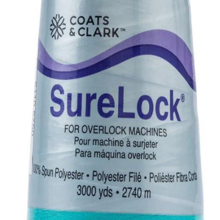 Coats & Clark - SureLock Serger Thread - 4 Cones (Purple, Tangerine, Bahama, Bright Fuschia)