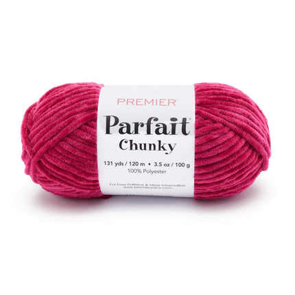 Premier Yarns Parfait Chunky Chenille Yarn - 3 Pack with Tapestry Needles, Super Bulky #6, Oeko-TEX Certified, 131 Yards Each (Parent)
