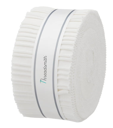 Threadsmith - Jelly Roll - 40 Strips 2.5x44 inches 100% Cotton (White)