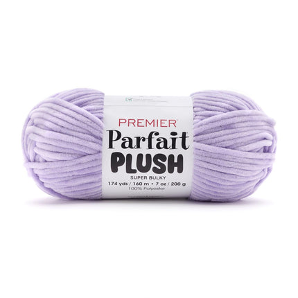 Premier Yarns Parfait Plush Thicker Super-Bulky 3-Pack with Tapestry Needles, 100% Polyester #6 Weight Skeins for Crochet Amigurumi and Soft Toys, 522 Yds
