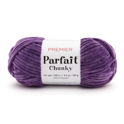Premier Yarns Parfait Chunky Chenille Yarn - 3 Pack with Tapestry Needles, Super Bulky #6, Oeko-TEX Certified, 131 Yards Each (Parent)