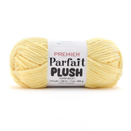 Premier Yarns Parfait Plush Thicker Super-Bulky 3-Pack with Tapestry Needles, 100% Polyester #6 Weight Skeins for Crochet Amigurumi and Soft Toys, 522 Yds