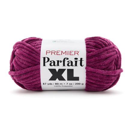 Premier Yarns Parfait XL Chenille Yarn 3-Pack with Tapestry Needles, 100% Polyester Jumbo #7 Weight Bulky Skeins for Crochet Amigurumi and Giant Plush Toys, 261 Yds Total (Parent)