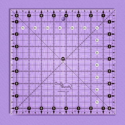 Craft Bunch - Non-Slip Square Quilt Template Rulers - Multiple Sizes