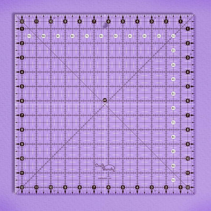 Craft Bunch - Non-Slip Square Quilt Template Rulers - Multiple Sizes