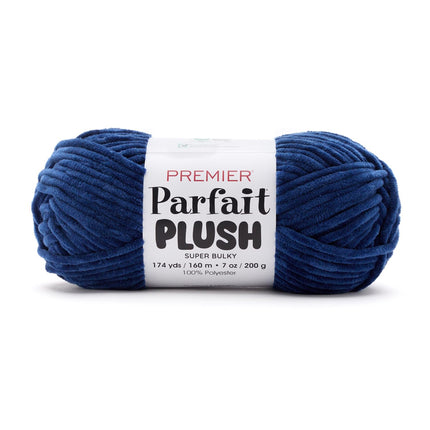Premier Yarns Parfait Plush Thicker Super-Bulky 3-Pack with Tapestry Needles, 100% Polyester #6 Weight Skeins for Crochet Amigurumi and Soft Toys, 522 Yds