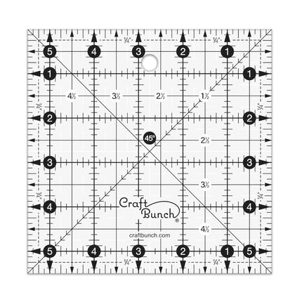 Craft Bunch - Non-Slip Square Quilt Template Rulers - Multiple Sizes
