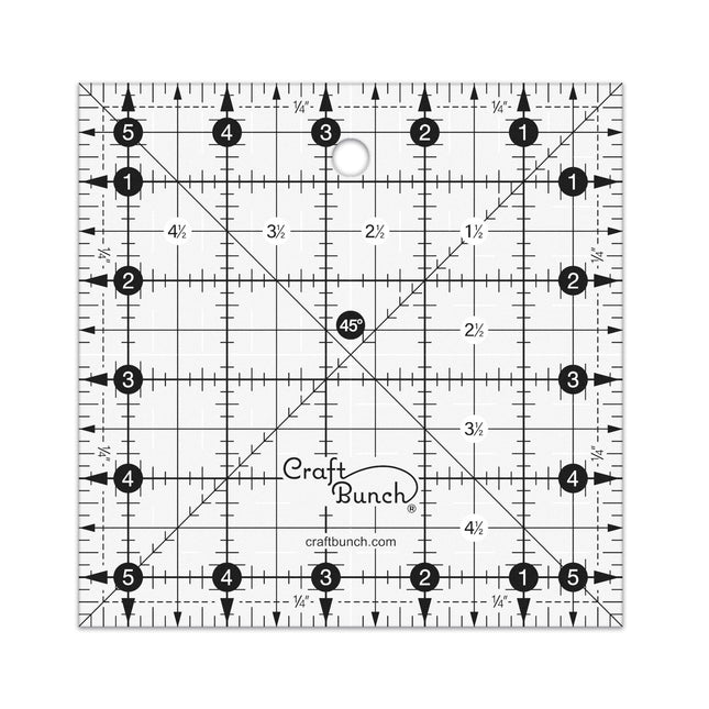 Craft Bunch - Non-Slip Square Quilt Template Rulers - Multiple Sizes