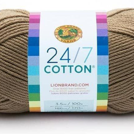 Lion Brand Yarn - 24/7 Cotton - Six Skein Assortment (Olive Tree)