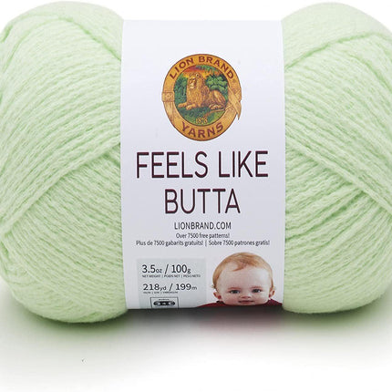 Lion Brand Yarn - Feels Like Butta - 3 Pack (Mint)