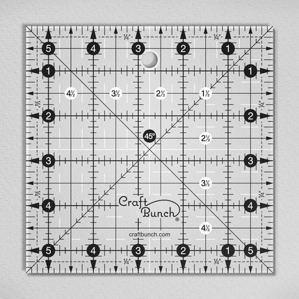 Craft Bunch - Non-Slip Square Quilt Template Rulers - Multiple Sizes