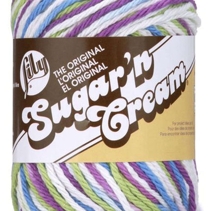 Lily Sugar 'n Cream Yarn - 100% Cotton - Assortment (Purple Pop)
