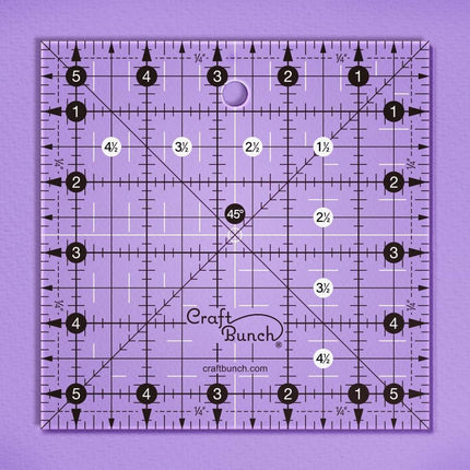 Craft Bunch - Non-Slip Square Quilt Template Rulers - Multiple Sizes