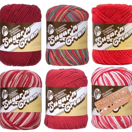 Lily Sugar 'n Cream Yarn - 100% Cotton - Assortment (Red Barn)
