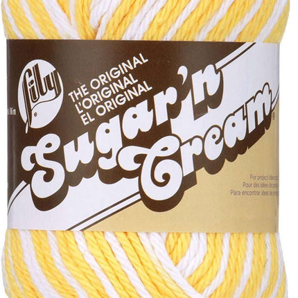 Lily Sugar 'n Cream Yarn Assortment - 100% Cotton Worsted #4 (Daffodil)