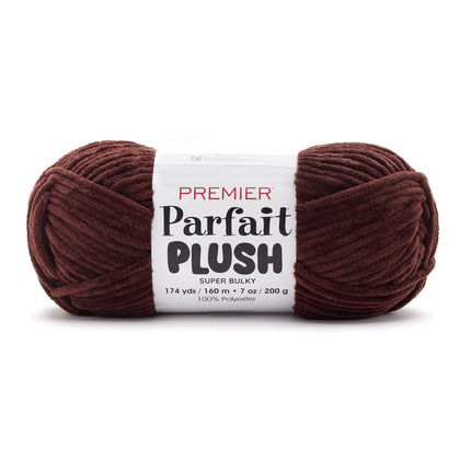 Premier Yarns Parfait Plush Thicker Super-Bulky 3-Pack with Tapestry Needles, 100% Polyester #6 Weight Skeins for Crochet Amigurumi and Soft Toys, 522 Yds