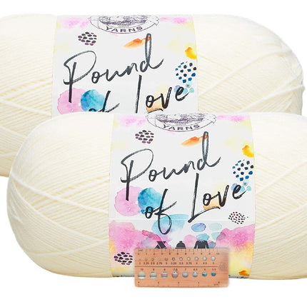 Lion Brand Yarn - Pound of Love - 2 Pack