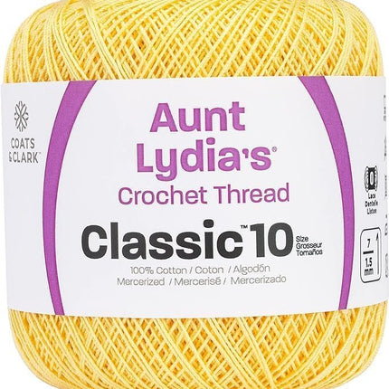 Coats & Clark Aunt Lydia's Crochet Thread Cotton Classic 10-6 Skein Assortment (Brights)