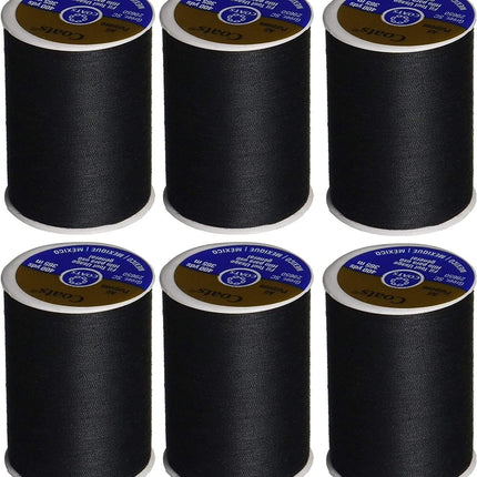 Coats & Clark Dual Duty All Purpose Thread 400 Yards Black 230-2 (6-Pack)