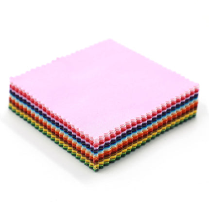 Threadsmith - 5 inch Charm Pack for Quilting - 100 Precut Cotton Fabric Squares (50 Colors)