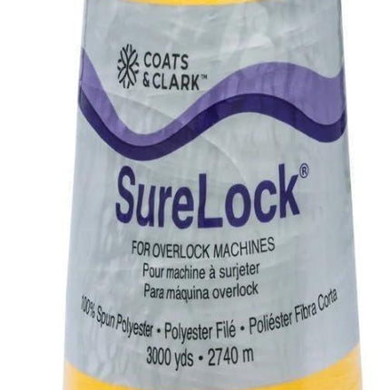Coats & Clark - SureLock Serger Thread - 4 Cones (Red, Yellow, Blue, Green)