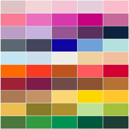 Threadsmith - 5 inch Charm Pack for Quilting - 100 Precut Cotton Fabric Squares (50 Colors)