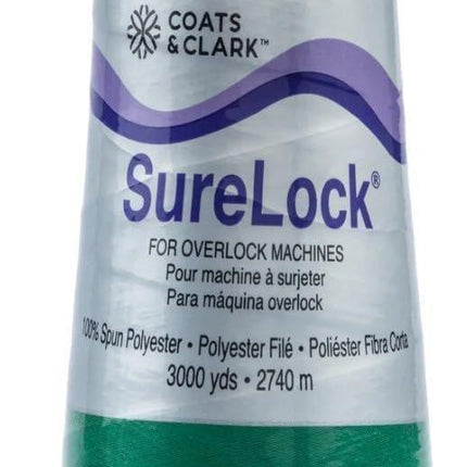 Coats & Clark - SureLock Serger Thread - 4 Cones (Red, Yellow, Blue, Green)