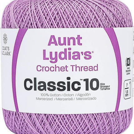 Coats & Clark Aunt Lydia's Crochet Thread Cotton Classic 10-6 Skein Assortment (Brights)