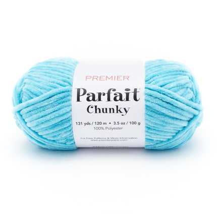 Premier Yarns Parfait Chunky Chenille Yarn - 3 Pack with Tapestry Needles, Super Bulky #6, Oeko-TEX Certified, 131 Yards Each (Parent)
