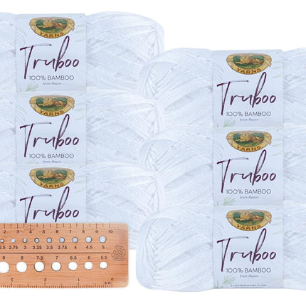 Lion Brand Yarn - Truboo - 6 Pack with Needle Gauge (Parent)