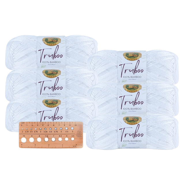 Lion Brand Yarn - Truboo - 6 Pack with Needle Gauge (Parent)