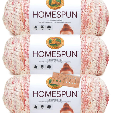 Lion Brand Yarn - Homespun - 3 Pack