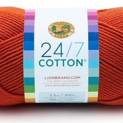 Lion Brand Yarn - 24/7 Cotton - 6 Skein Assortment (Landscape)