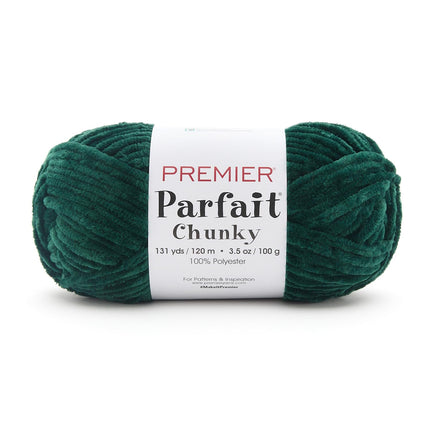 Premier Yarns Parfait Chunky Chenille Yarn - 3 Pack with Tapestry Needles, Super Bulky #6, Oeko-TEX Certified, 131 Yards Each (Parent)